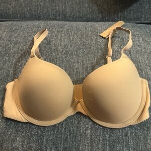 SKIMS Push Up Demi Bra 32C Ochre New With Tags Damaged Cup